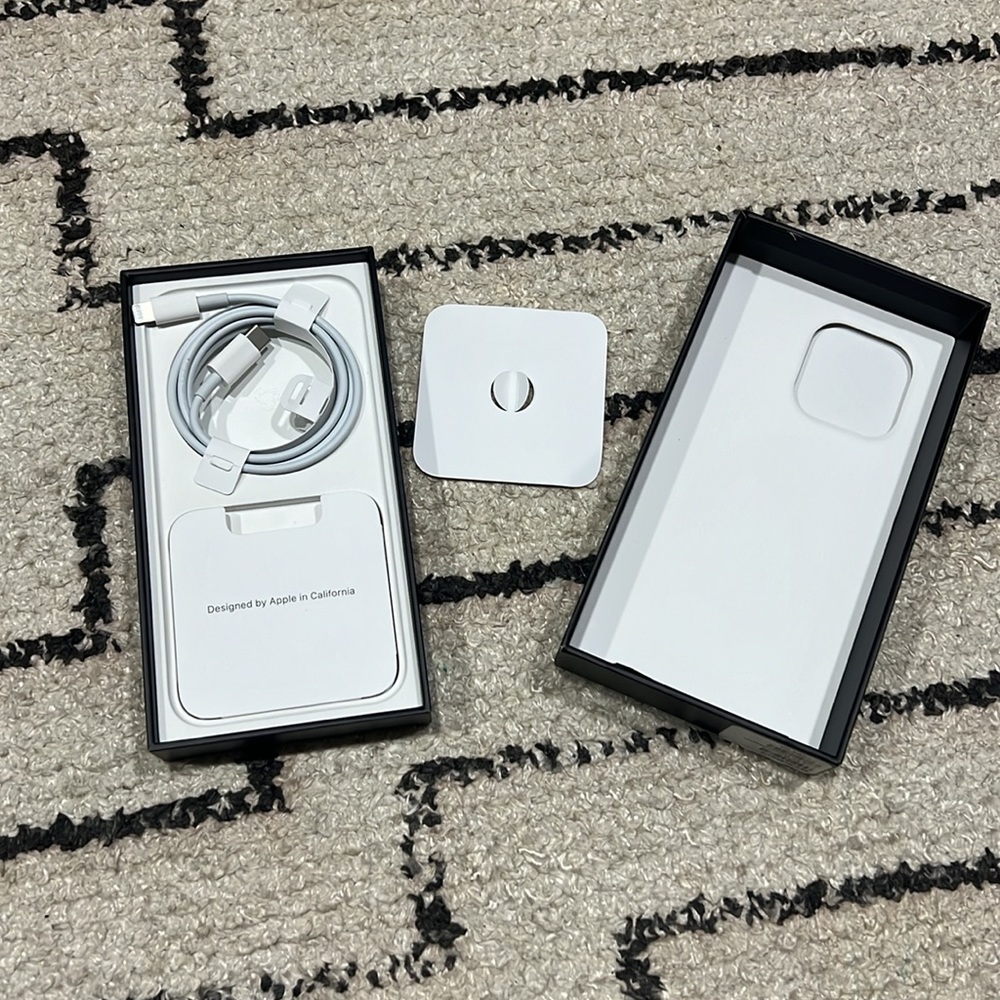 iPhone 13Pro box and charger cord only